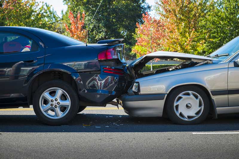 car crash rear end